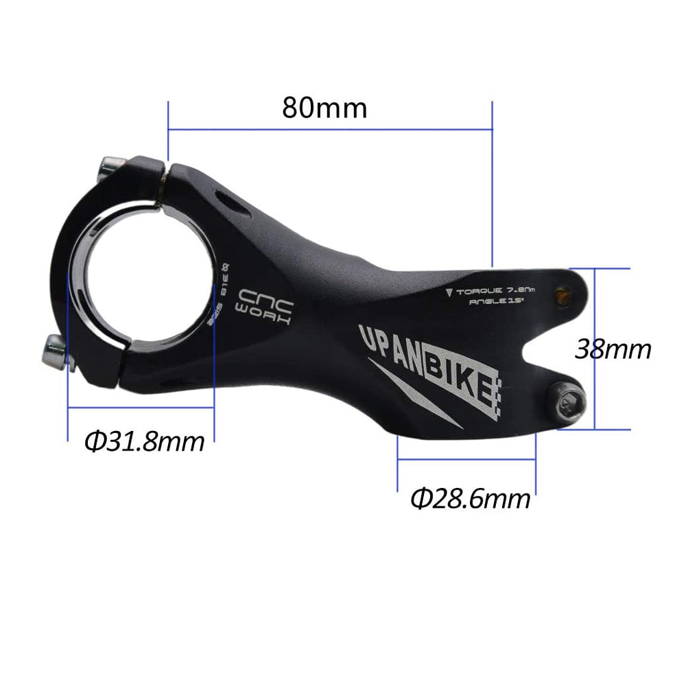 B070 Bicycle Stem, 15 Degree Riser Stem