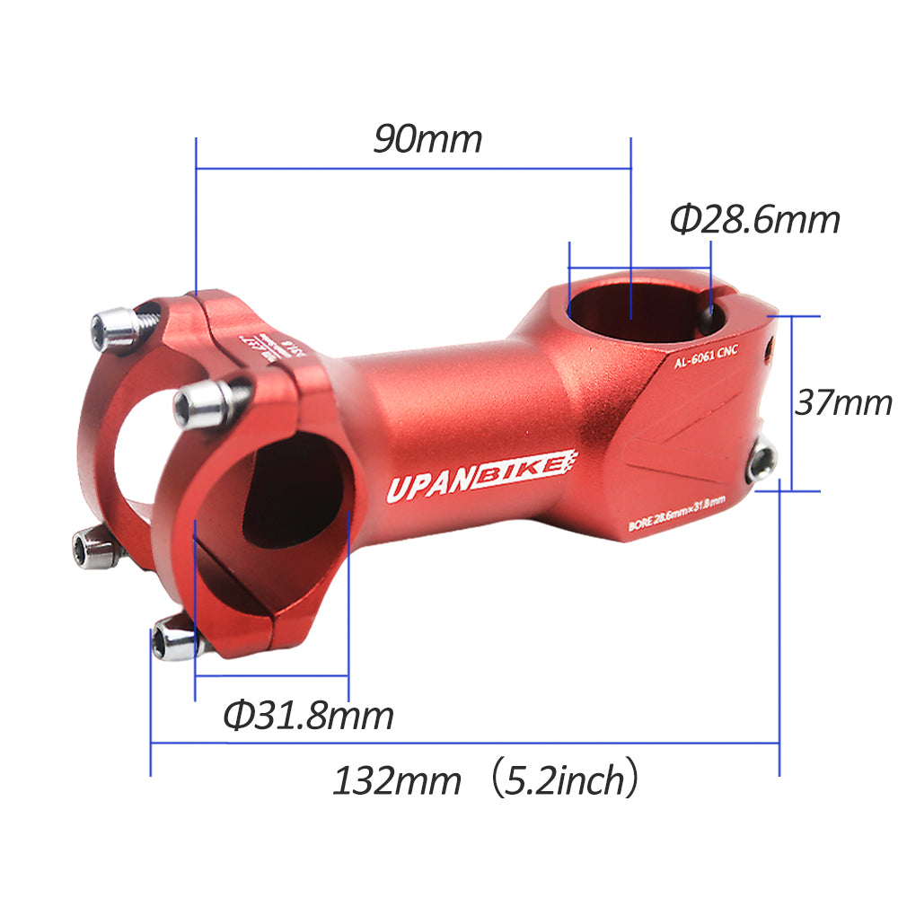 B152 Bike Stem, 31.8mm Clamp Diameter, 90mm Length, Bicycle Stem