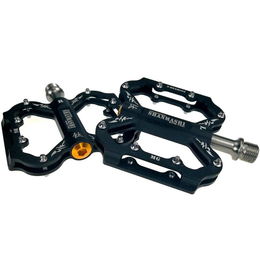 UPANBIKE Bike Pedals 9/16'' Titanium Triple Bearing Platform B616 - UPANBIKE