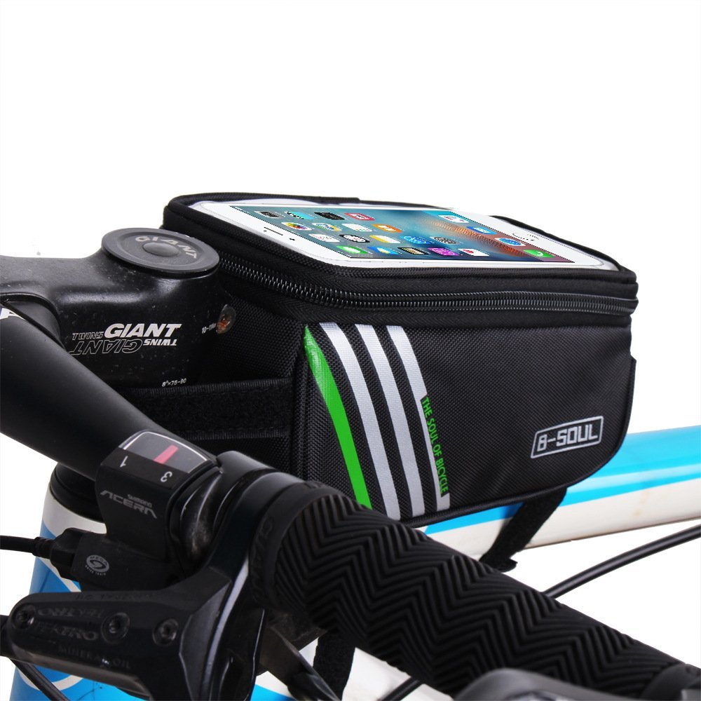 UPANBIKE Bike Front Frame Bag Single Pouch With Transparent Touch Screen B714 - UPANBIKE