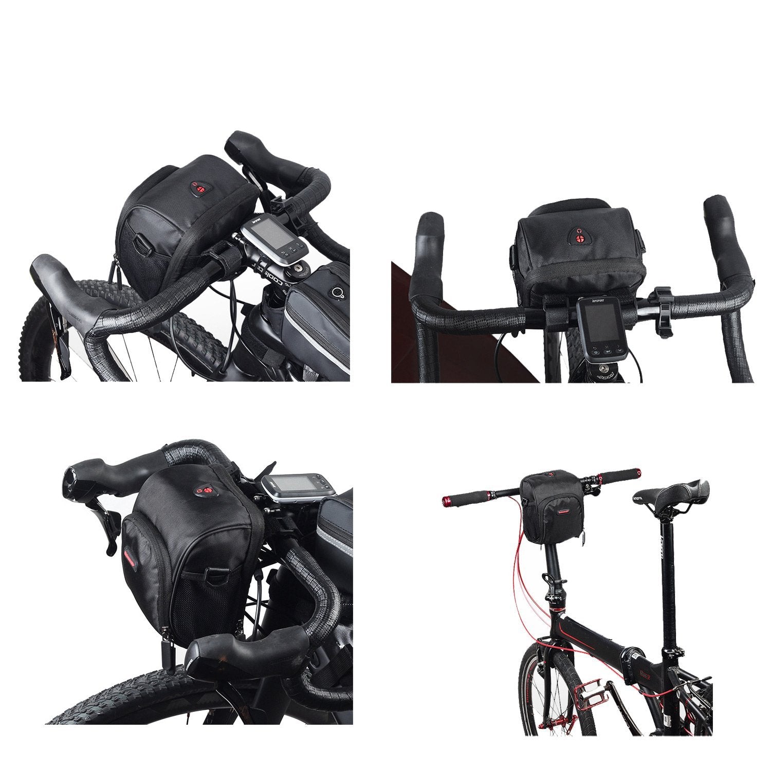 Waterproof Polyester Bike Handlebar Bag Front Frame Pannier - UPANBIKE