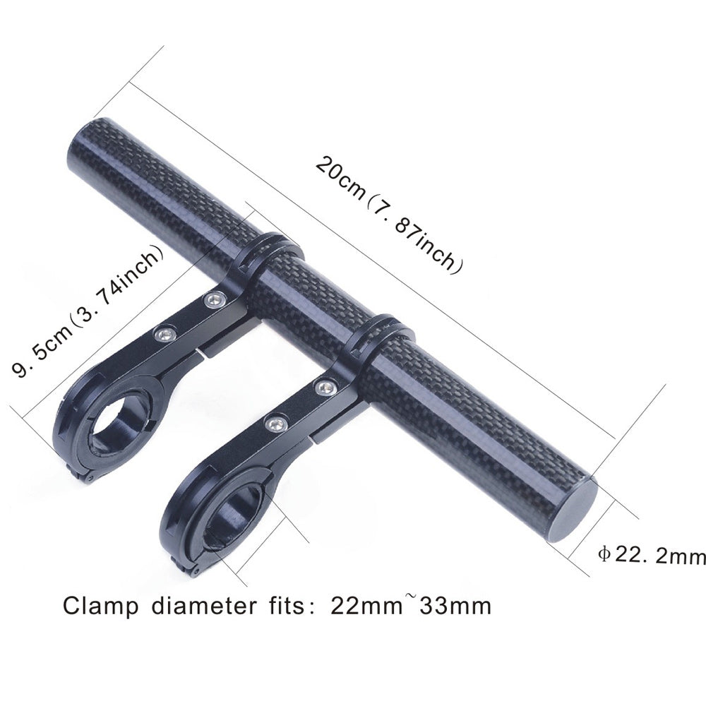 UPANBIKE Bike Handlebar Extender Extension Carbon Fiber+Aluminum Clamp B80 - UPANBIKE