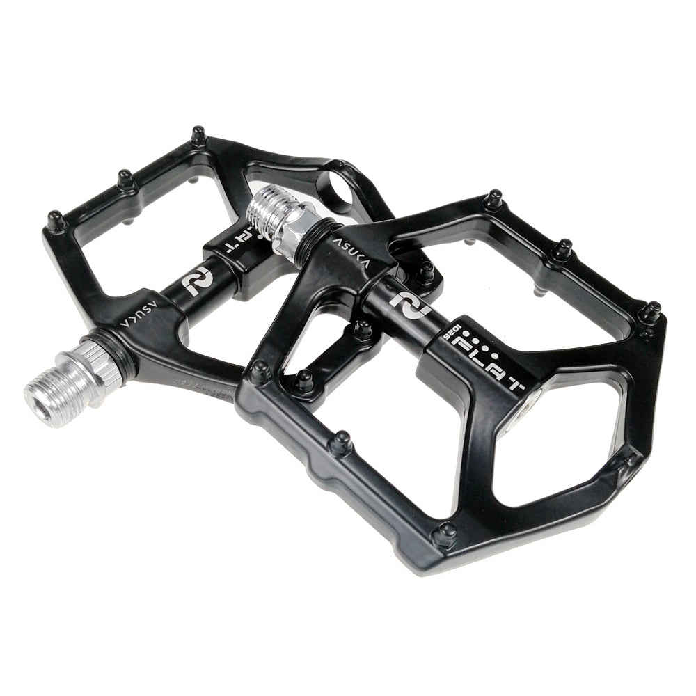 UPANBIKE Ultralight Aluminum Alloy Bike Pedals 9/16'' Spindle Widen Flat Platform CNC Cycling MTB Fixed Gear Bicycle Pedals B629 - UPANBIKE