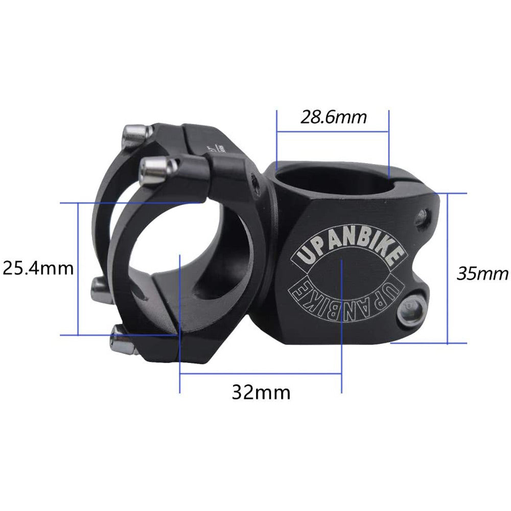 B068 Bike Short Stem, 25.4mm 31.8mm Clamp, 32mm long